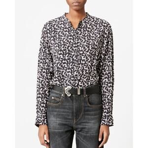 Isabel Marant Étoile Catchall Printed Viscose Blouse Small Parisian Quiet Luxury
